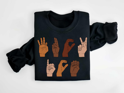 F*ck ICE Hand Sign Language tShirt, Anti Trump Sweatshirt, Anti ICE Tee, Immigration Hoodie, Chinga La Migra Shirt Gift, Activism Sweater