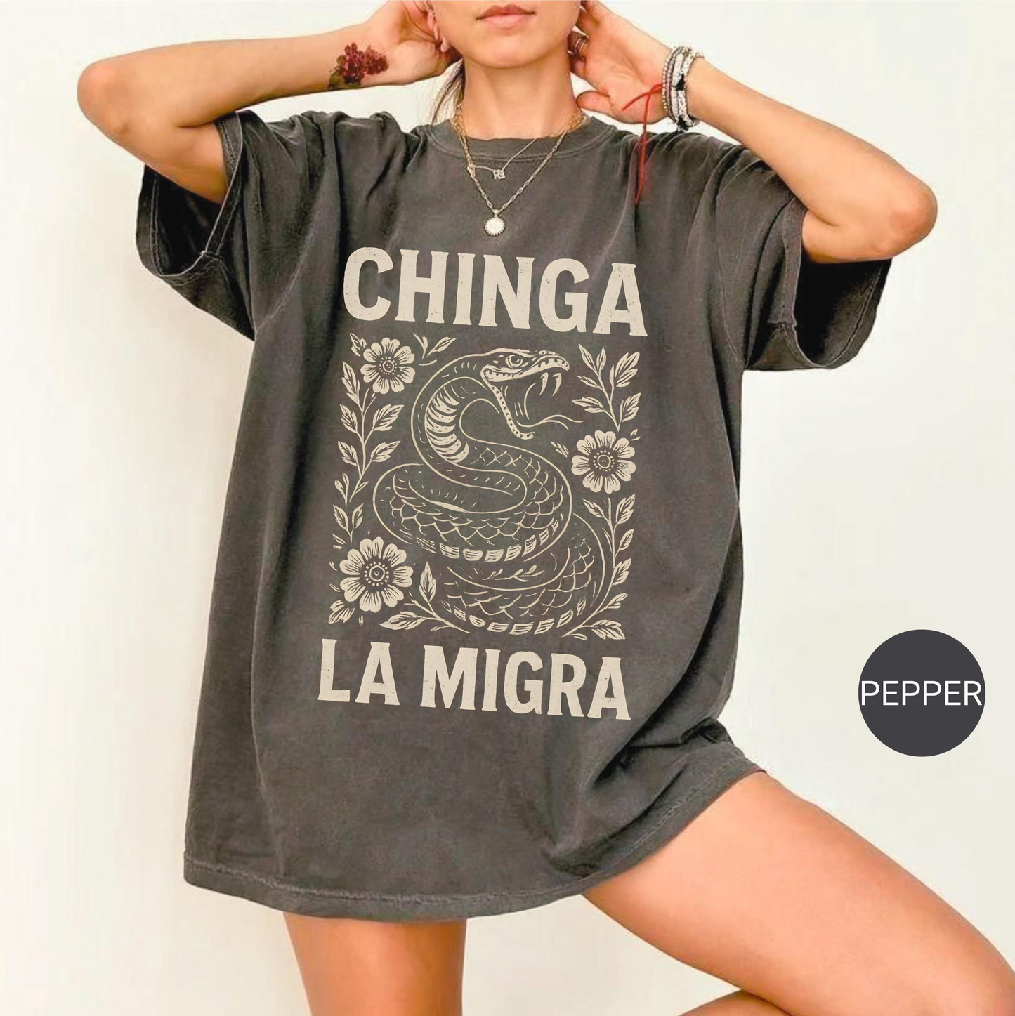 Immigrant Rights Shirt Chinga La Migra Anti Trump Comfort Colors Abolish ICE Anti Fascism Chinga tu Migra Resist Protest Activist Gift