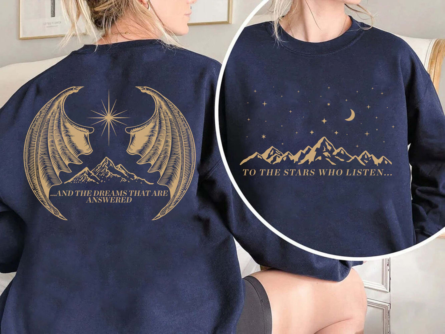 To The Stars Who Listen And The Dreams That Are Answered Shirt, Velaris City Of Starlight Shirt,The Night Court Shirt,SJM Shirt,ACOTAR Shirt