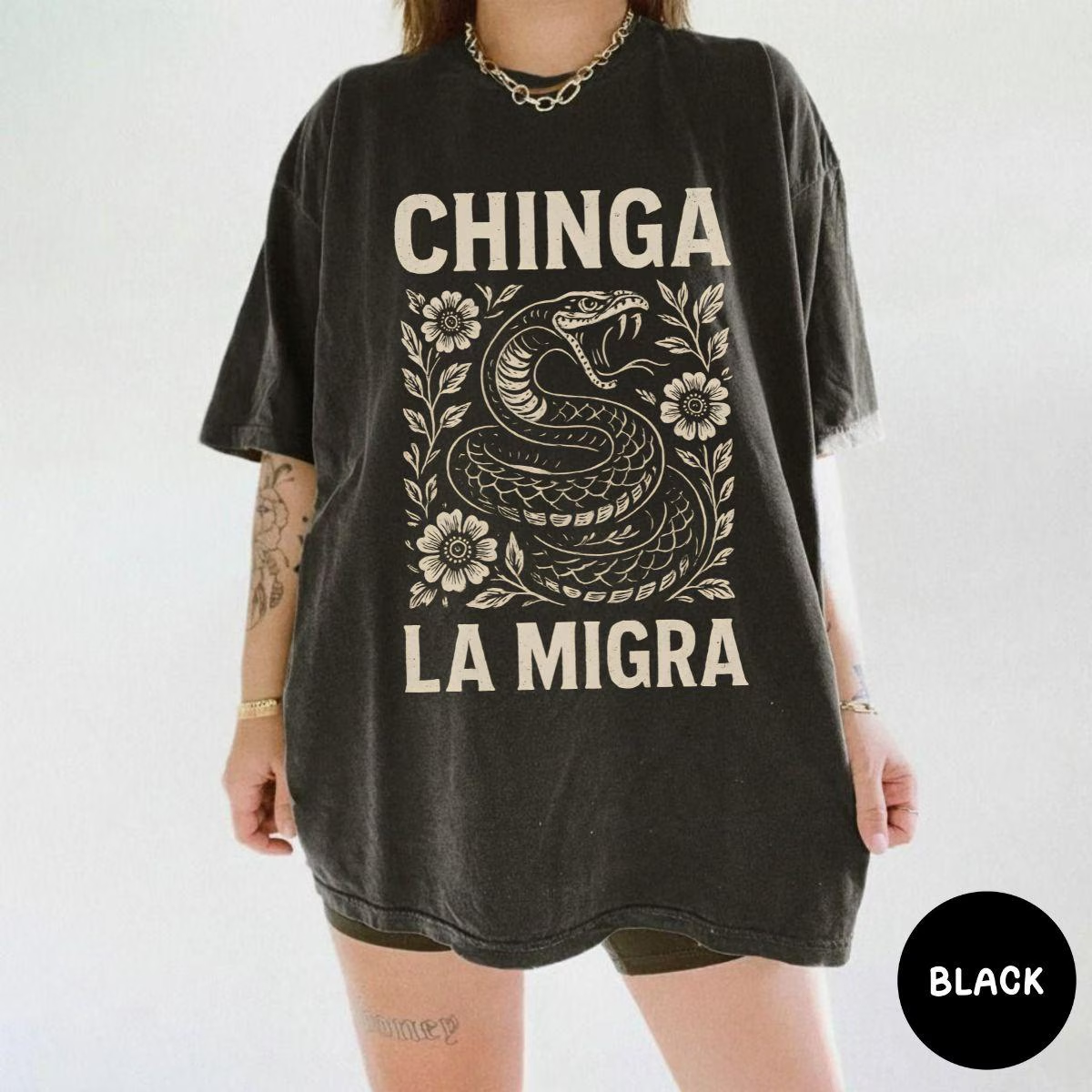 Immigrant Rights Shirt Chinga La Migra Anti Trump Comfort Colors Abolish ICE Anti Fascism Chinga tu Migra Resist Protest Activist Gift