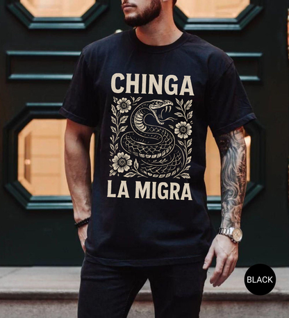 Immigrant Rights Shirt Chinga La Migra Anti Trump Comfort Colors Abolish ICE Anti Fascism Chinga tu Migra Resist Protest Activist Gift