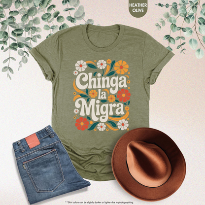 Chinga La Migra Shirt, Activist Shirt, Pro Immigration Shirt, Human Rights Tee, Anti Deportation Shirt, Fascism Shirt, Civil Rights Gifts