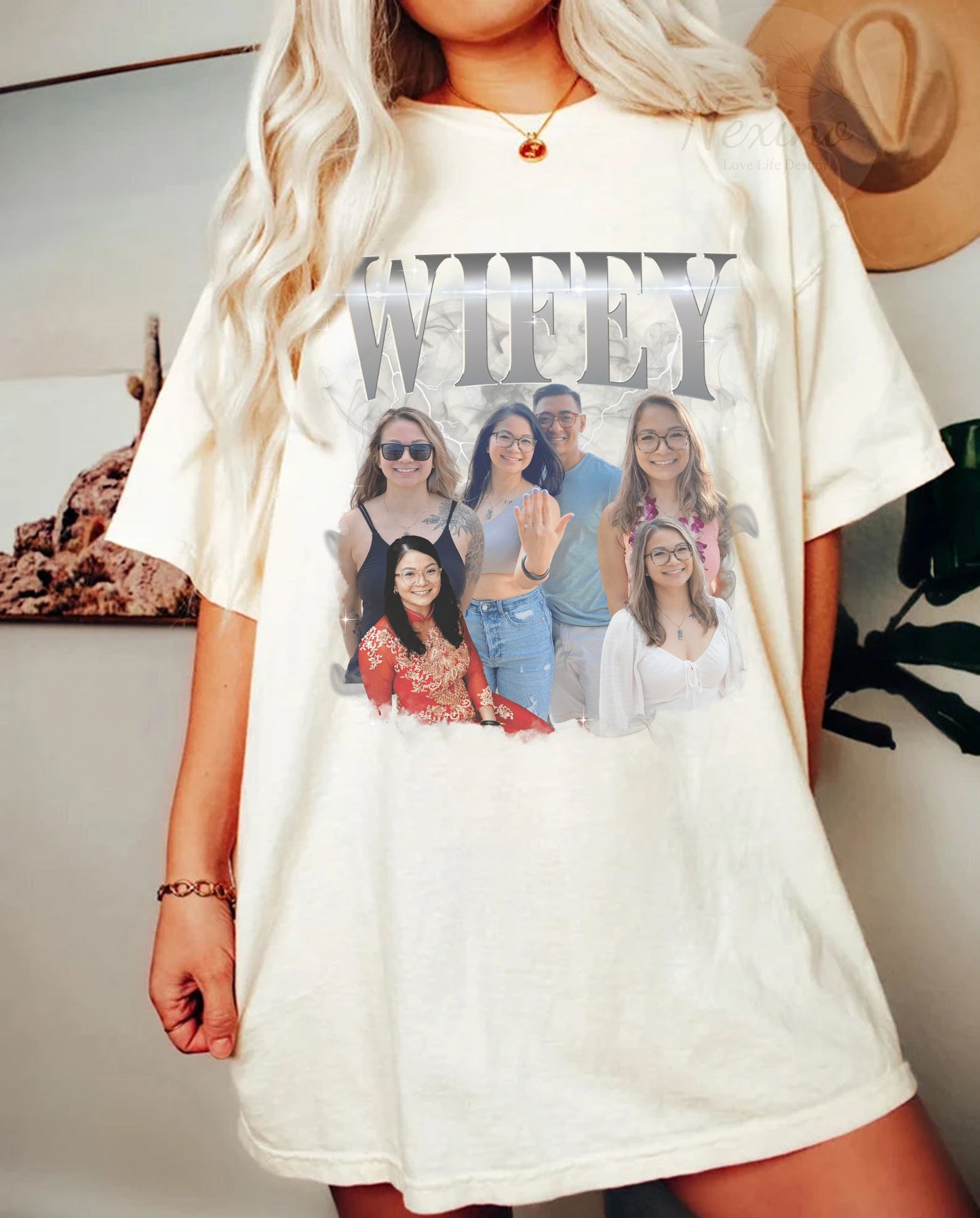 Custom Girl friend T-Shirt, Shirt With Girlfriend Face, Custom Photo Vintage T Shirts, Custom Your Own Picture Idea, Custom Valentine Shirt