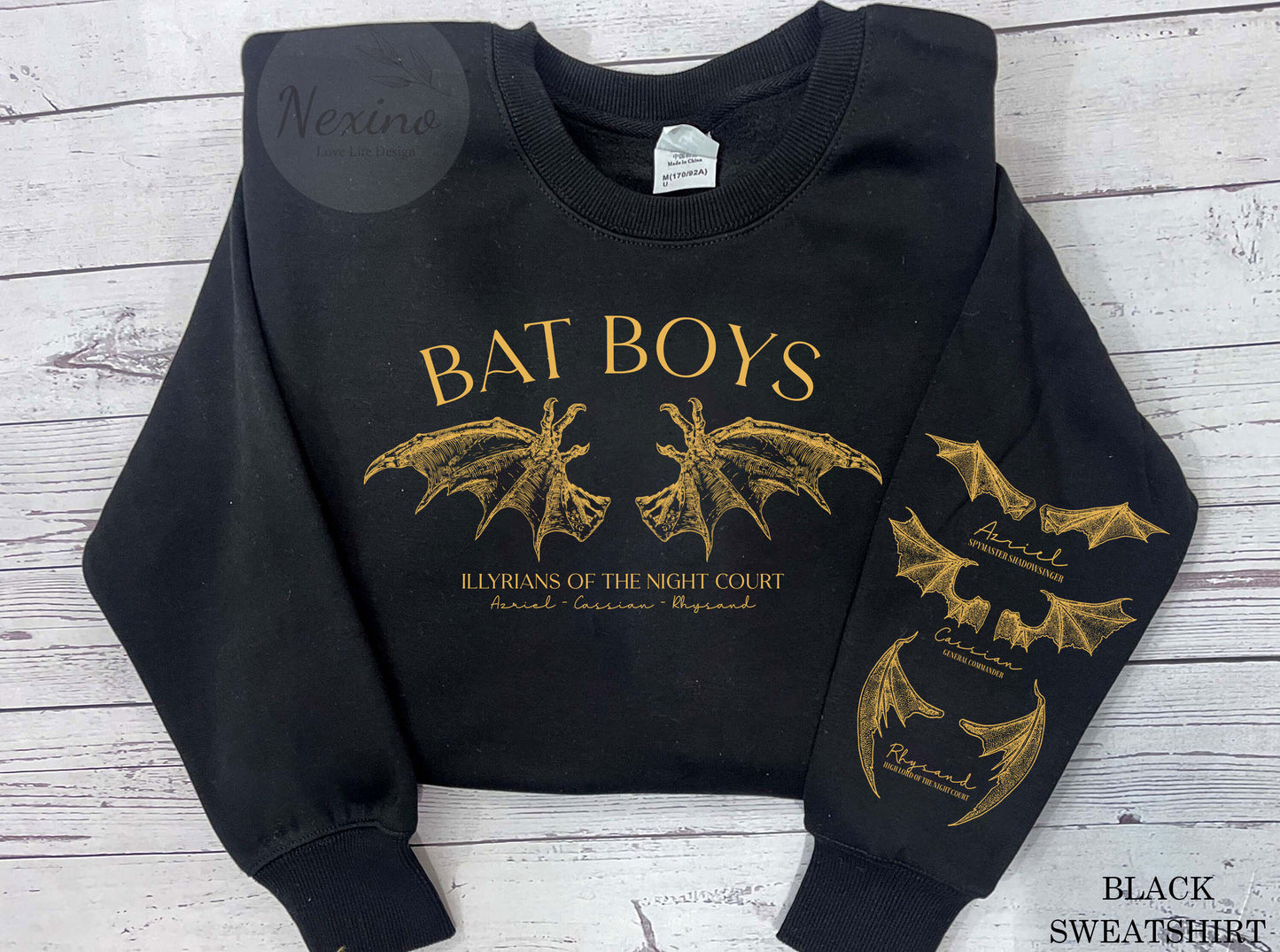 The Bat Boys Sleeve Printed  Shirt, Retro Bat Boys Crew Shirt, Vintage Acotar Shirt, Bookish Shirt, The Bat Boys Fan Club, Gift For Him