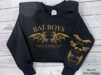 The Bat Boys Sleeve Printed  Shirt, Retro Bat Boys Crew Shirt, Vintage Acotar Shirt, Bookish Shirt, The Bat Boys Fan Club, Gift For Him