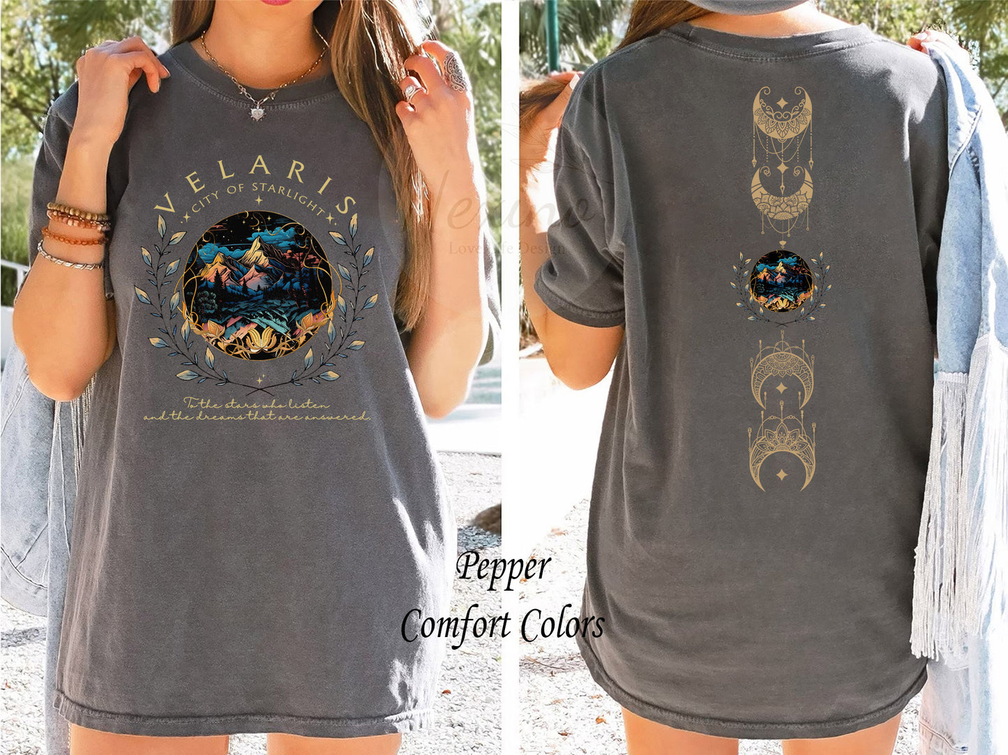 Velaris City Of Starlight 2 sides Shirt, Velaris Sweatshirt, The Night Court Shirt,SJM sweater, City of Starlight Sweater, ACOTAR T-Shirt