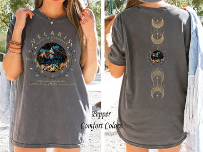 Velaris City Of Starlight 2 sides Shirt, Velaris Sweatshirt, The Night Court Shirt,SJM sweater, City of Starlight Sweater, ACOTAR T-Shirt