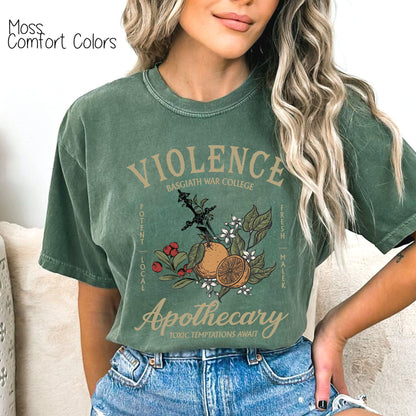 Violet Sorrengail Apothecary Shirt, Rebecca Yoros Shirt, Gift For Readers, Basgiath War College Merch, Fourth Wing Shirt, Dragon Rider Shirt