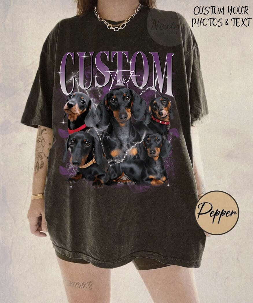 CUSTOM Bootleg Rap PET Shirt, Custom Pet, Custom Photo - Vintage Graphic 90s Tshirt, CUSTOM Your Own Bootleg Idea Here, Insert Your Design